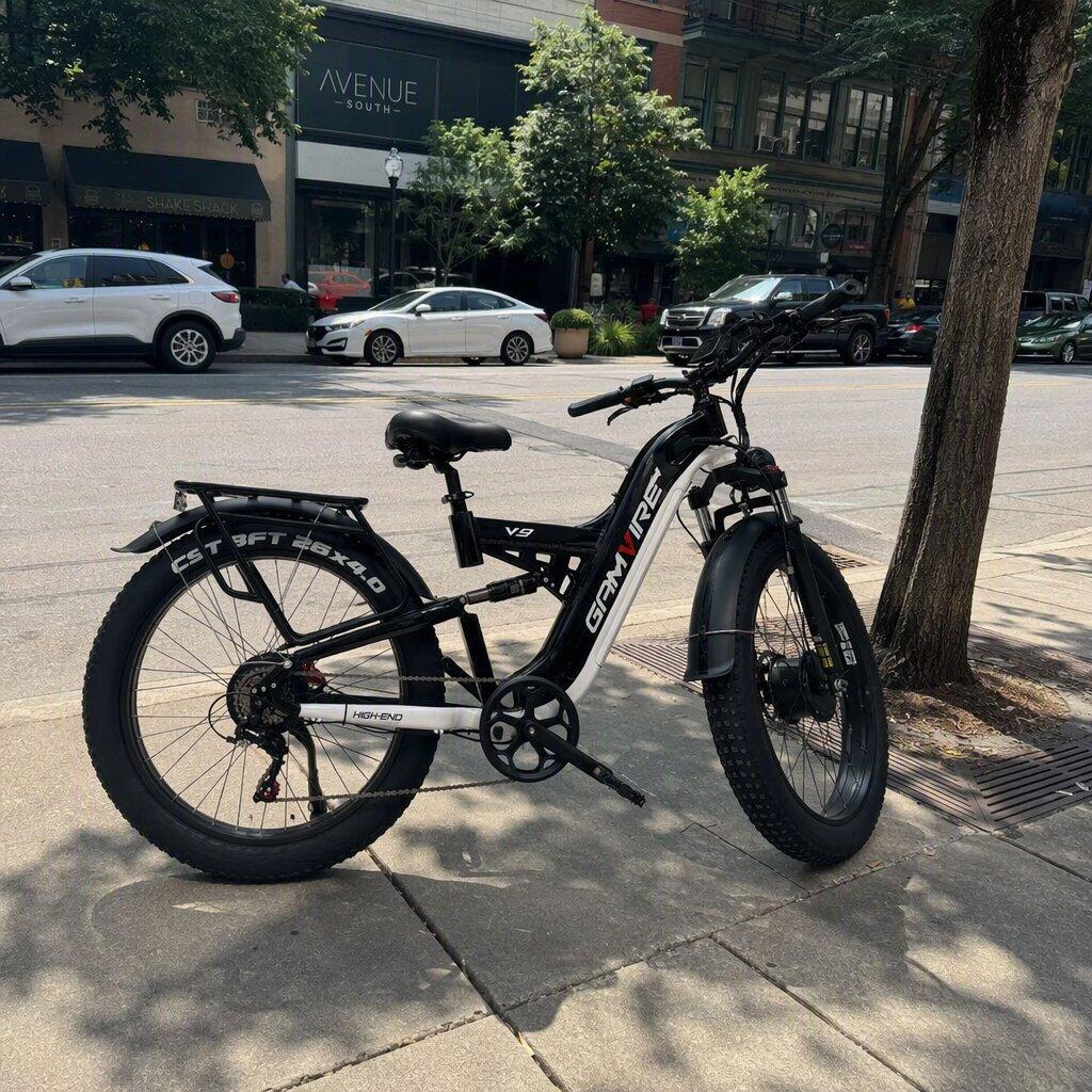 E-BYCCO V9 bici elettrica 26" nero/bianco 52V 30Ah