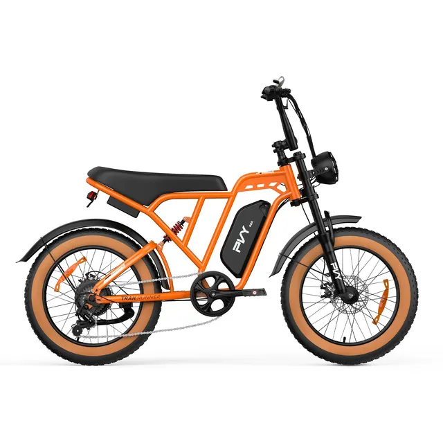 PVY A20 bici elettrica arancione uso città trail