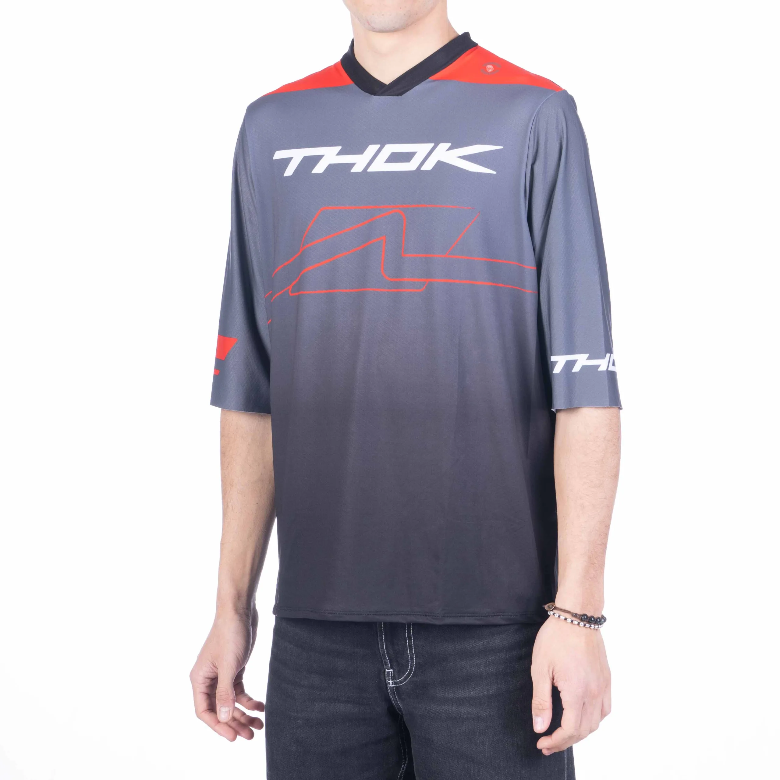 Thok D-Perf SS jersey maniche corte grigia