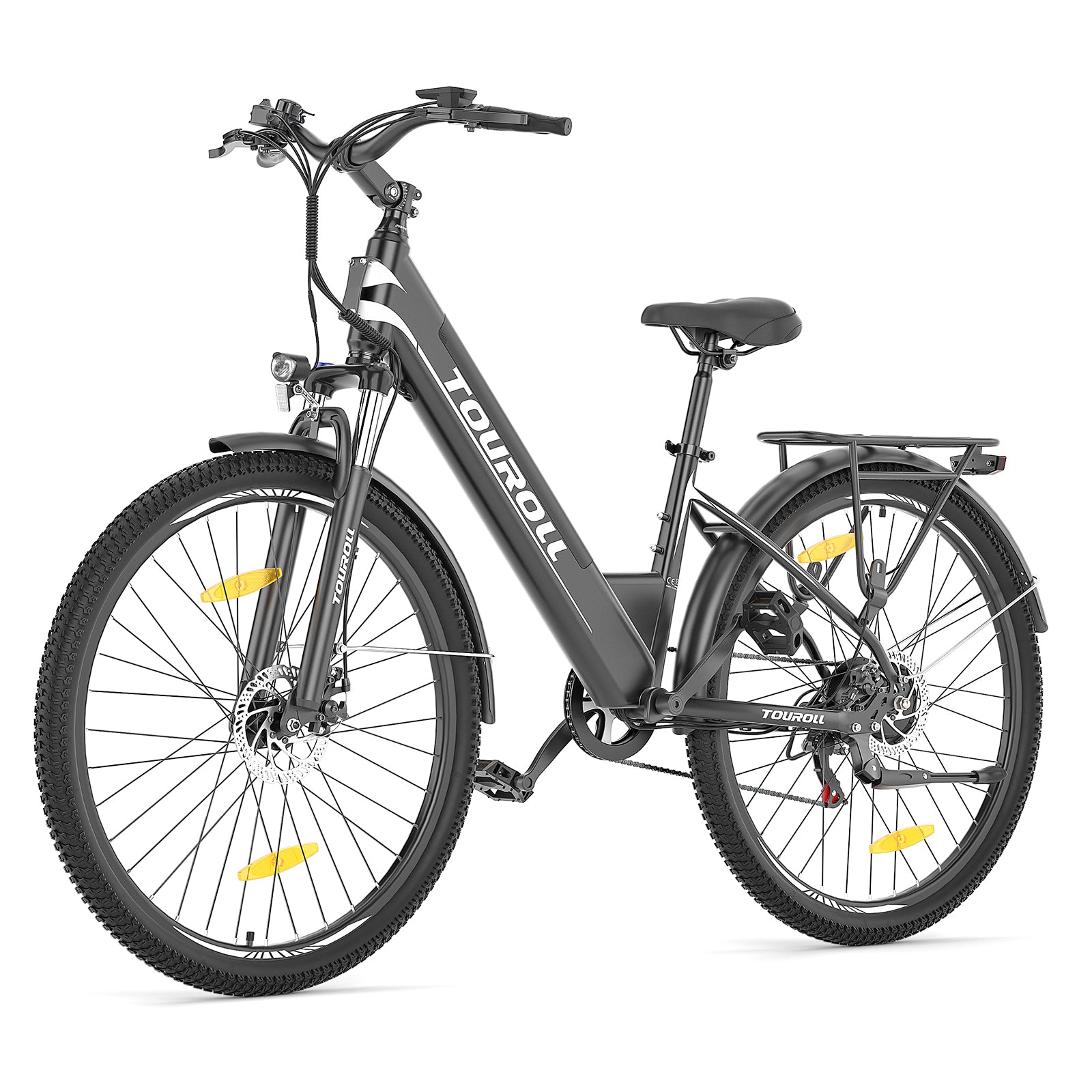 Touroll J1 ST bici elettrica trekking nera telaio basso