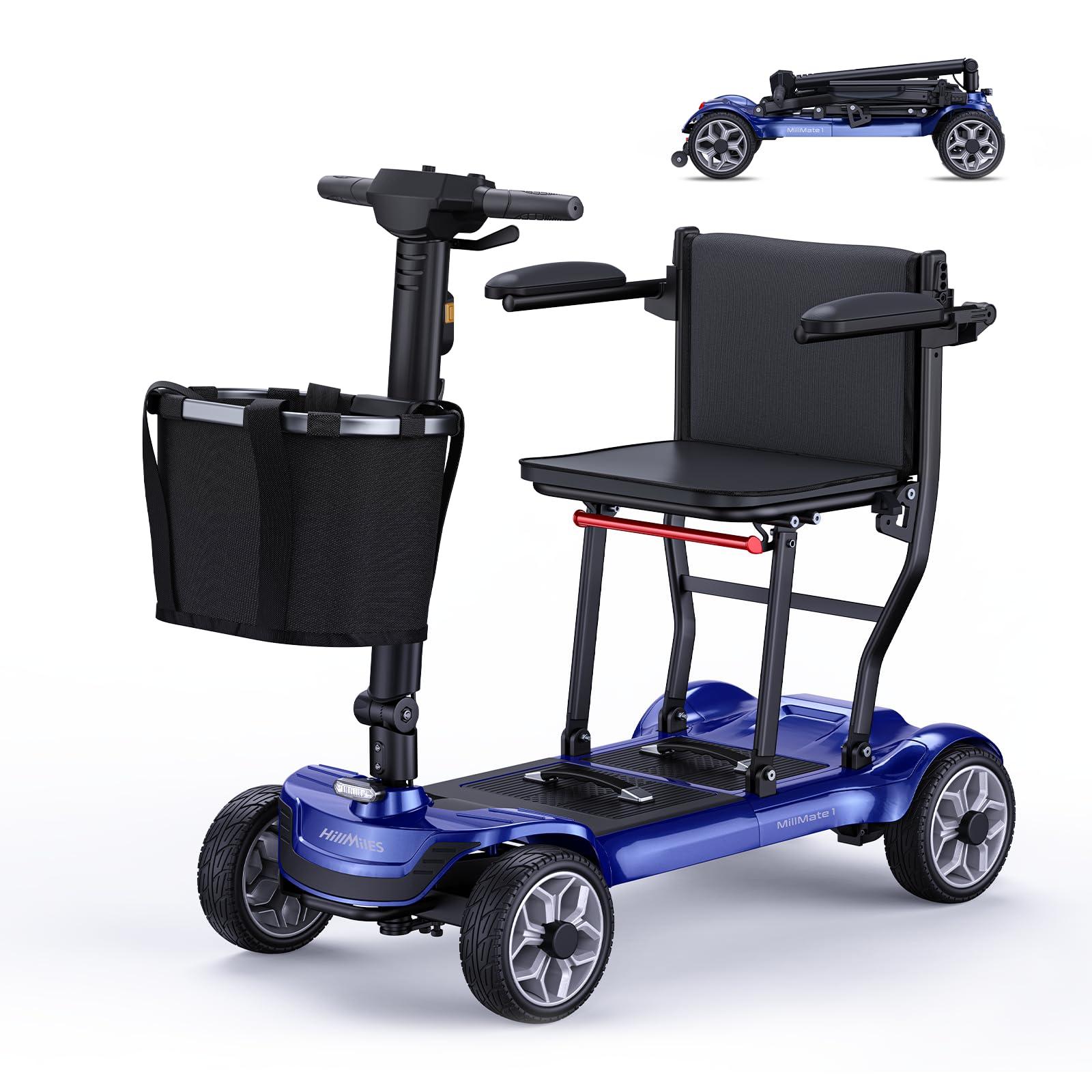 HillMiles Millmate 1 Scooter Elettrico Pieghevole Nero 24 km
