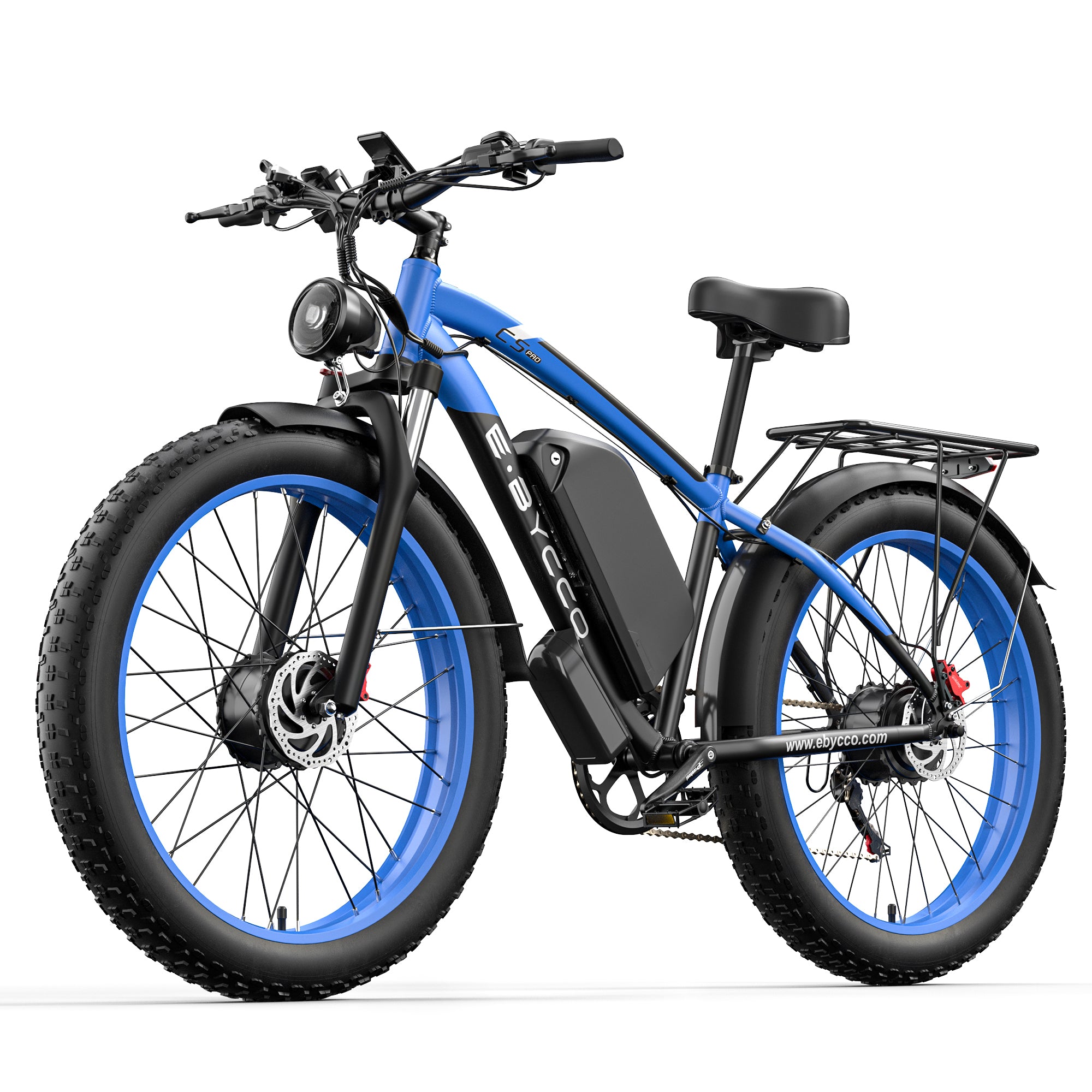 E-BYCCO C5PRO Bici Elettrica 24" 52V 32Ah 6000W Blu