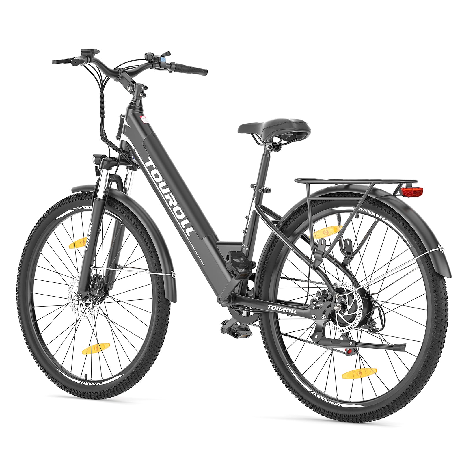 Touroll J1 ST bici elettrica trekking nera telaio basso