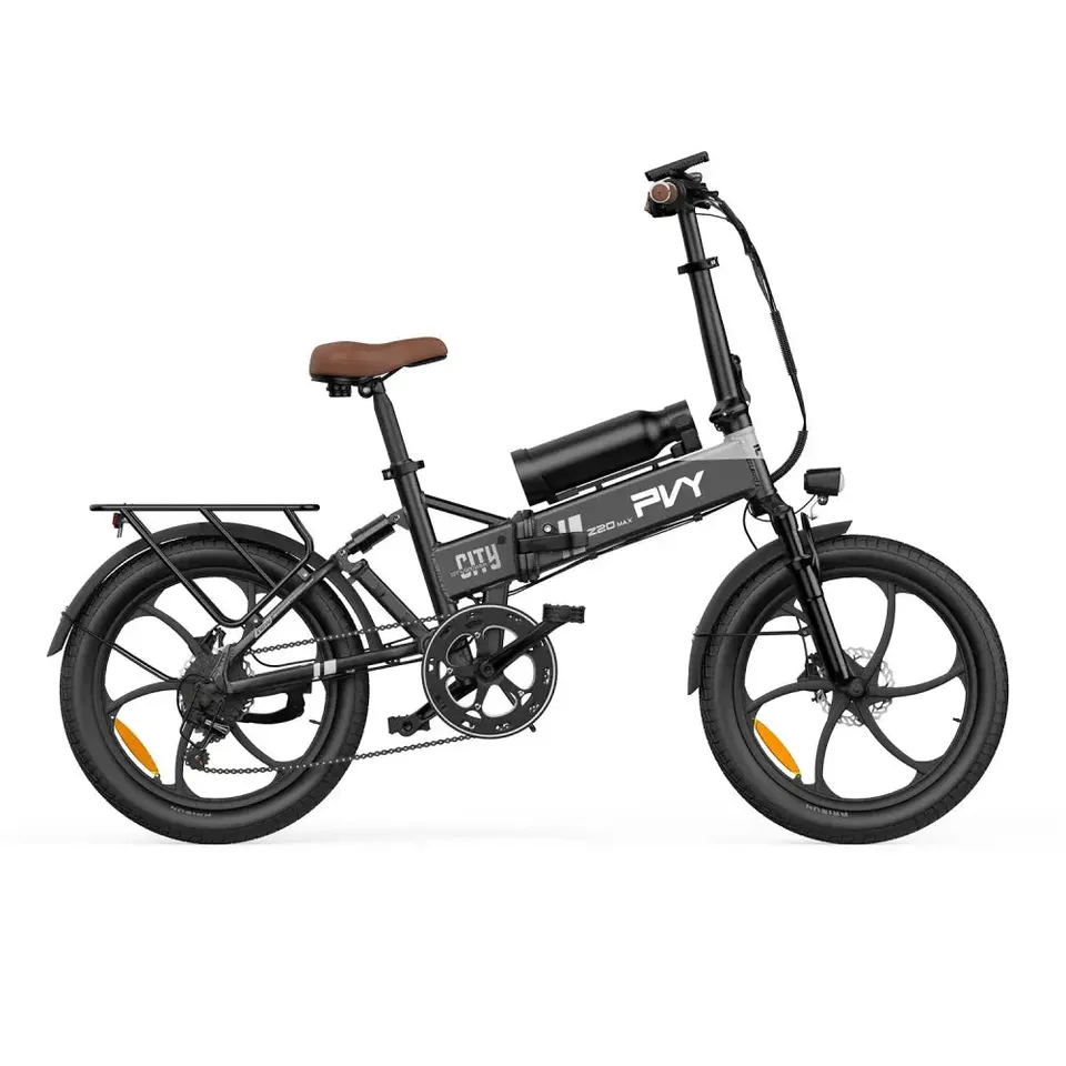 PVY Z20 Max bici elettrica pieghevole grigio scuro 200 km