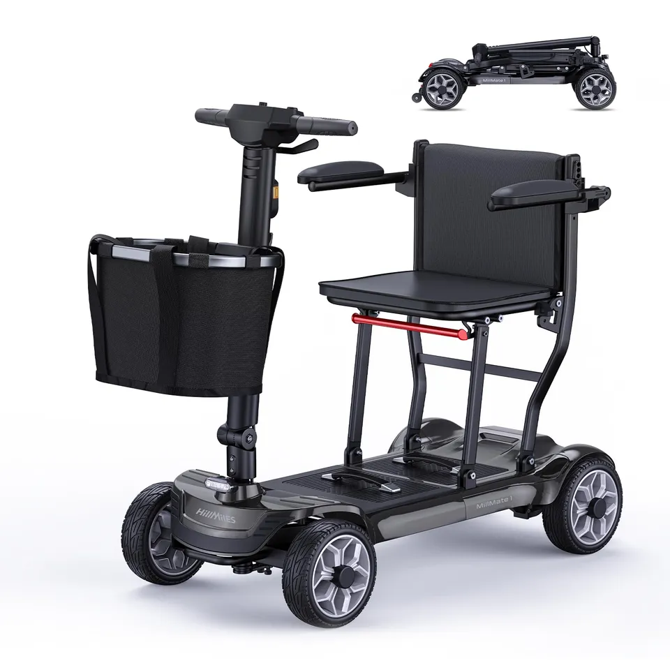 HillMiles Millmate 1 Scooter Elettrico Pieghevole Nero 24 km