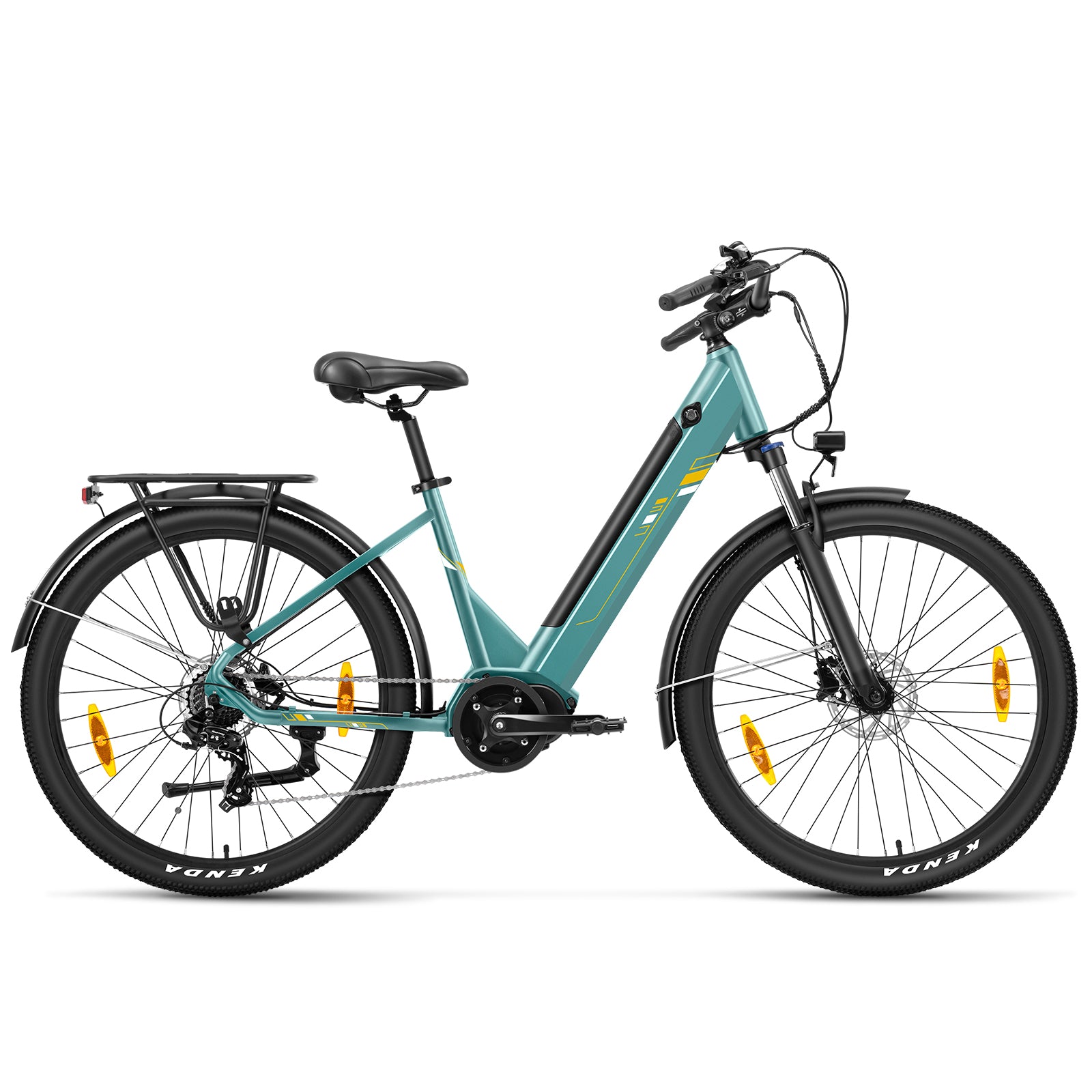 Touroll Urbano 3 bici elettrica motore centrale Teal