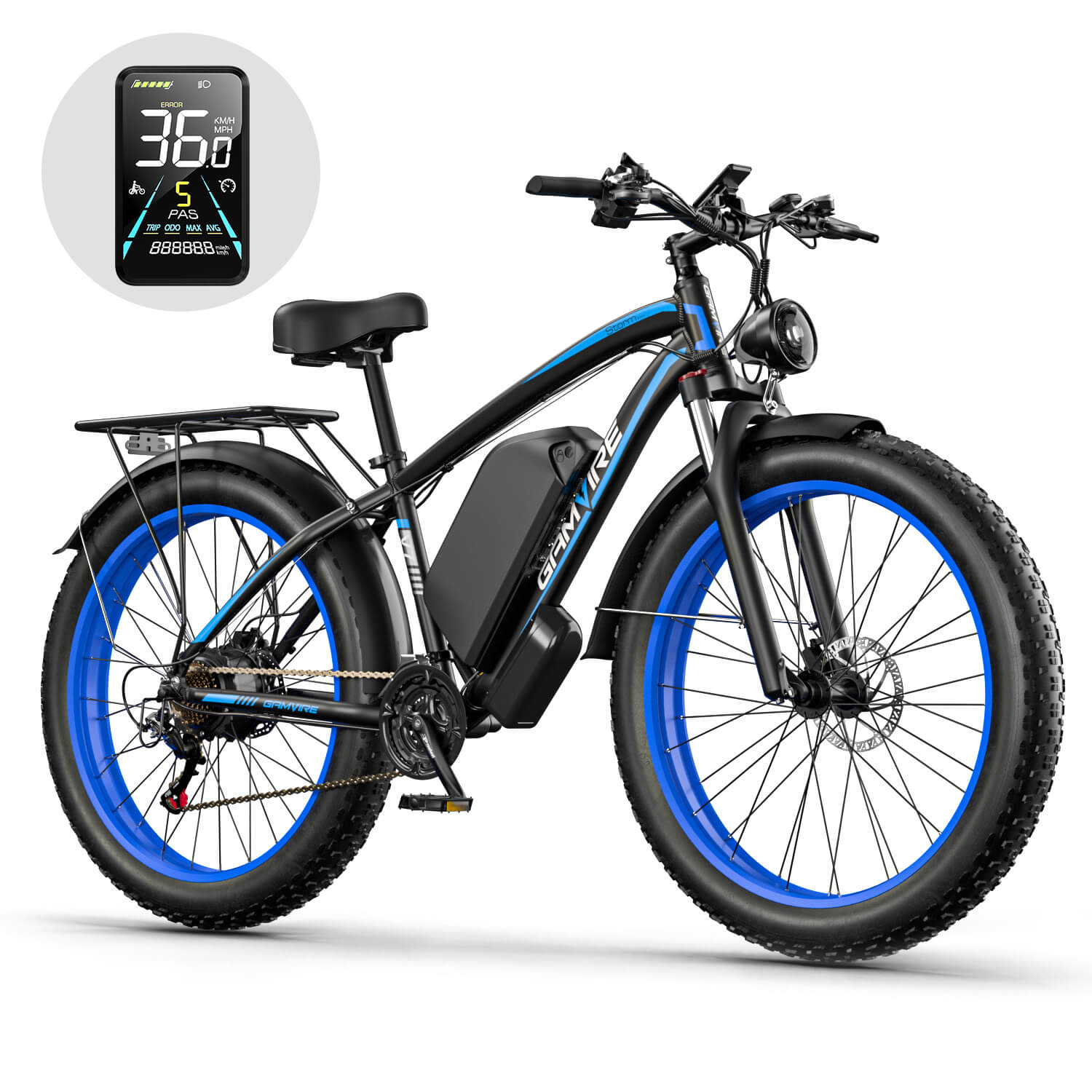 E-BYCCO V7 bici elettrica fat bike Blue 26x4.0 1500W