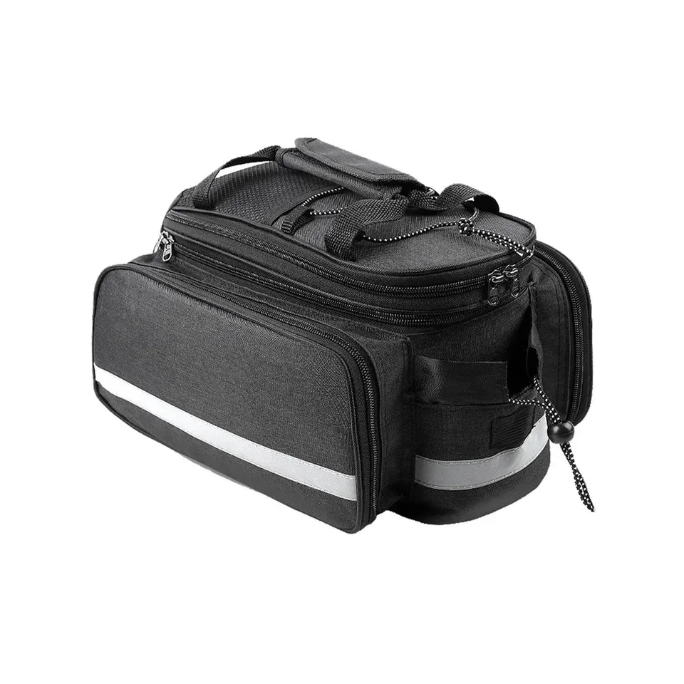 Touroll borsa posteriore bici 25L nera espandibile