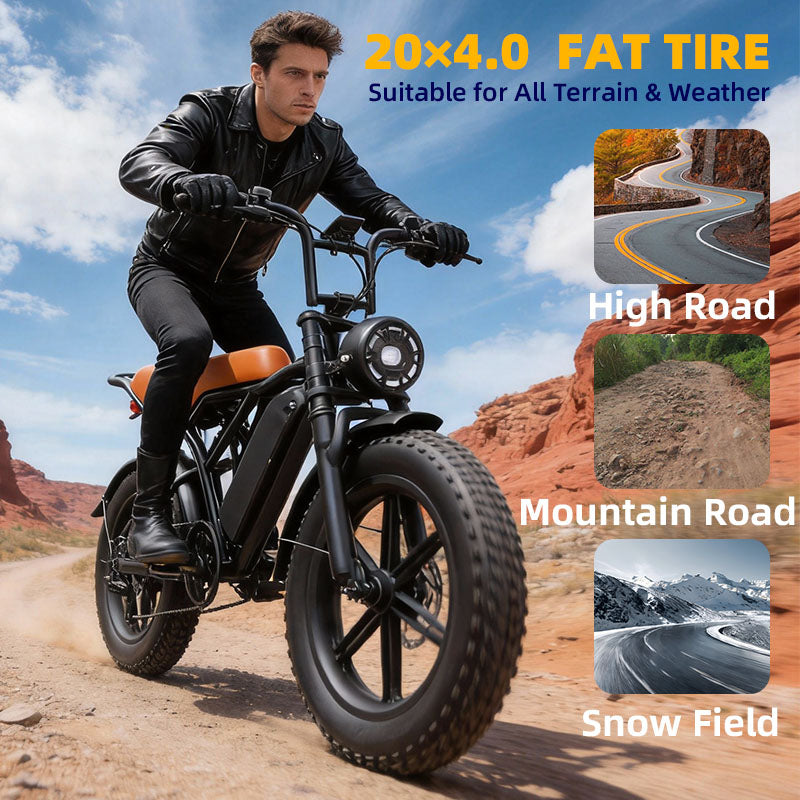 E-BYCCO G20 fat bike elettrica 20" 48V 800W neve
