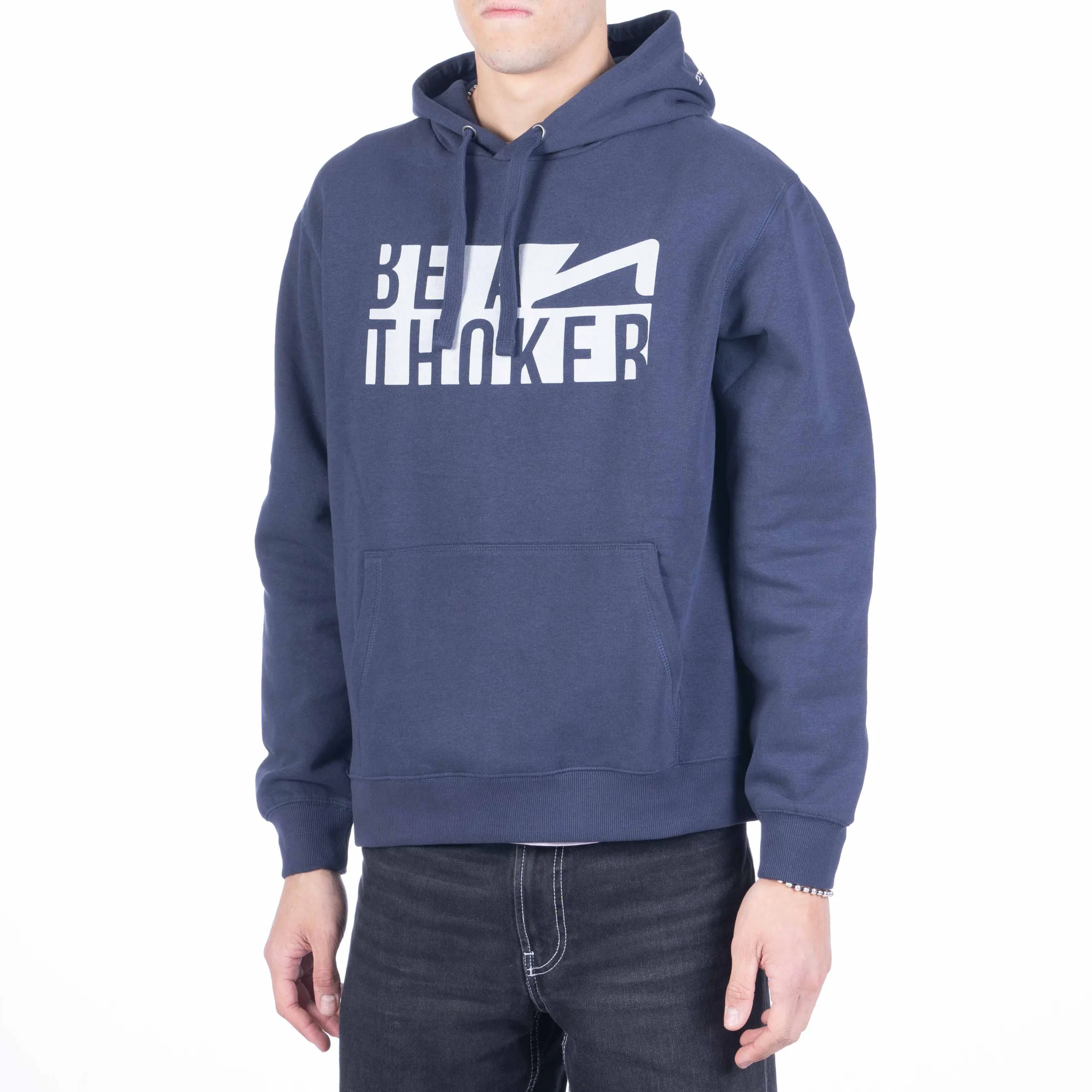 THOK Be a THOKer felpa con cappuccio blu cotone