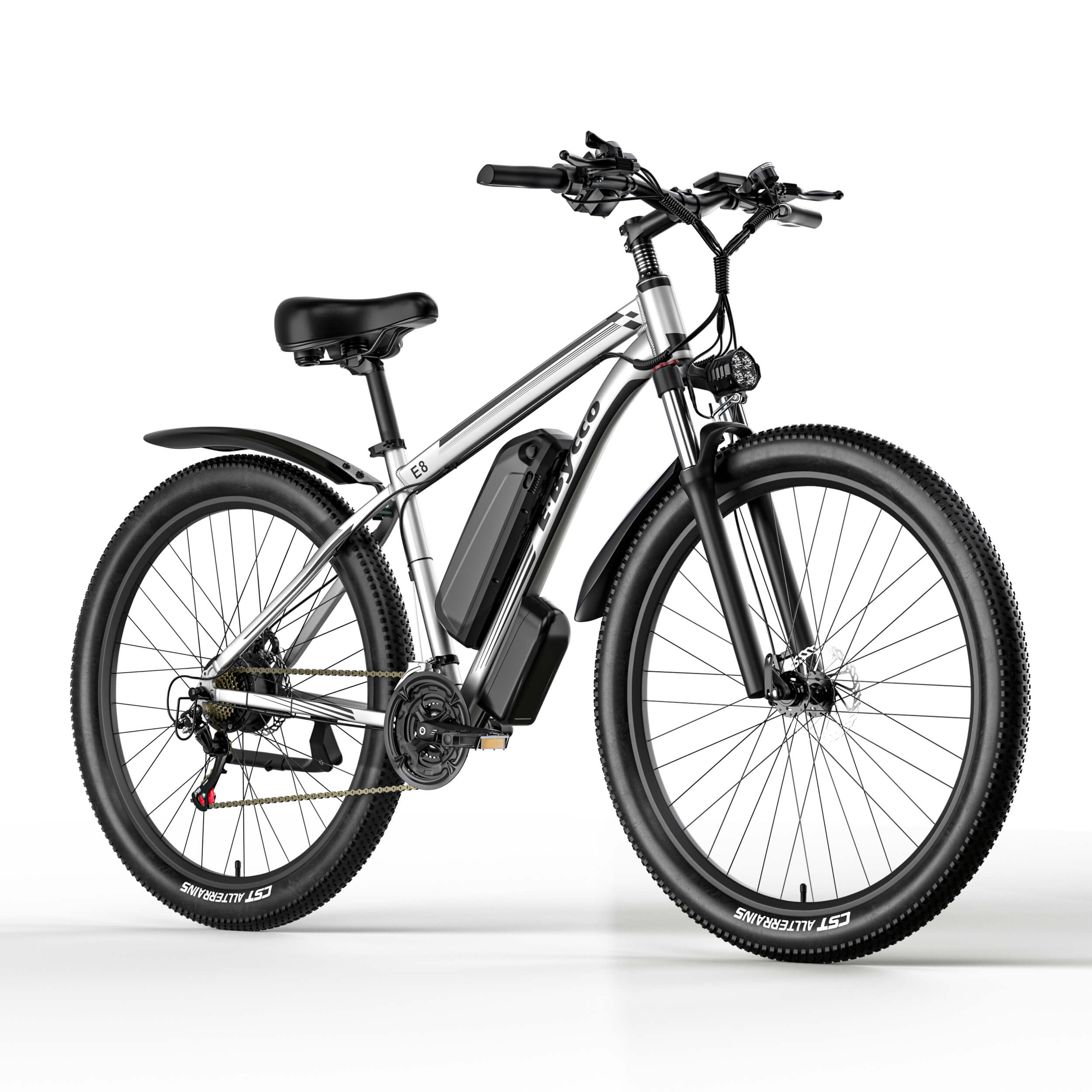 E-BYCCO E8 bici elettrica mtb 29" argento 1000W