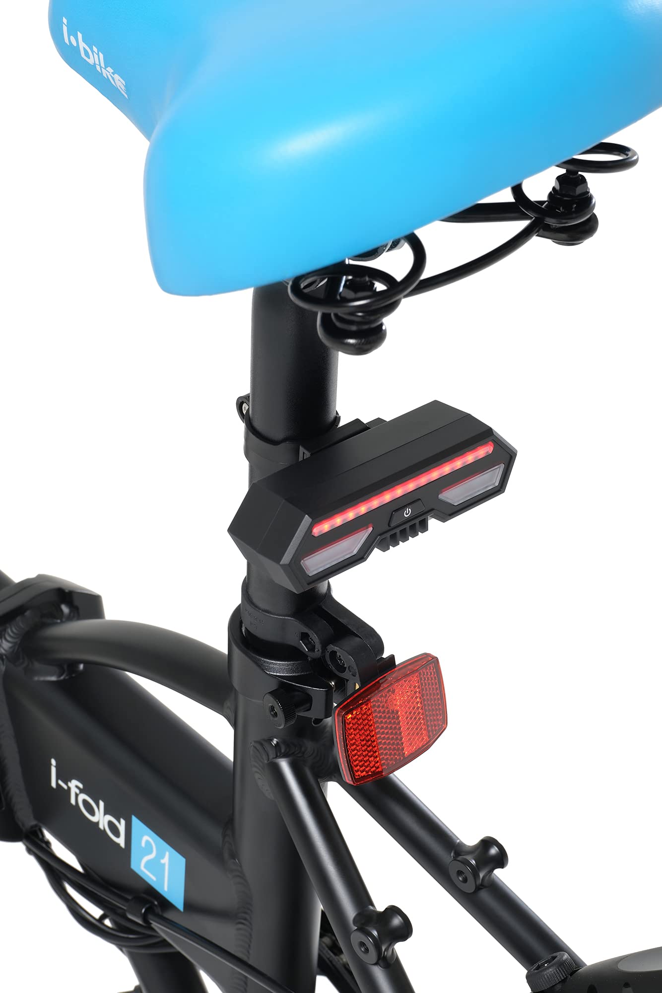 i-Bike CB-1002 frecce direzionali bici nero USB 5 m