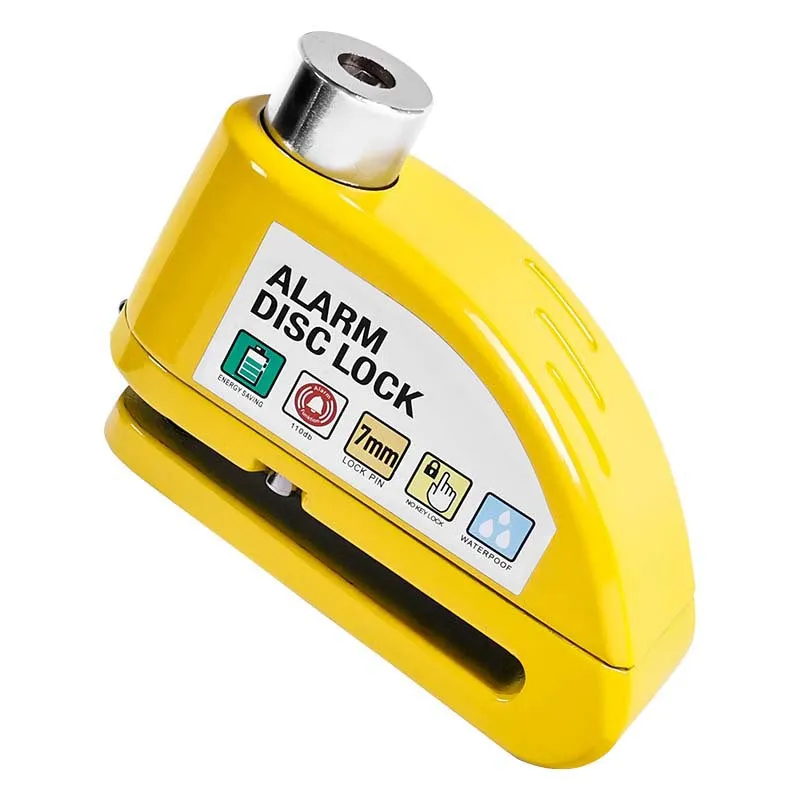 PVY Blocco Disco Lucchetto con Allarme 110 dB Rosso
