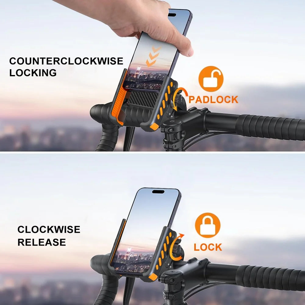 Touroll Supporto Telefono Bici 360° per Manubrio