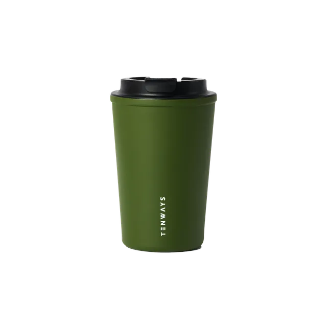 Tenways tazza termica da viaggio verde isolata