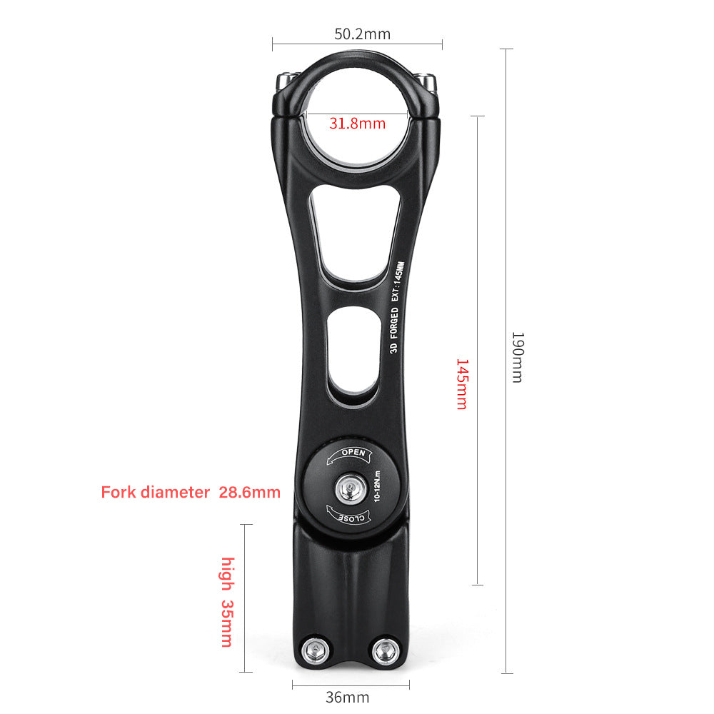 E-BYCCO Stem Riser rialzo manubrio 31.8x145mm alluminio