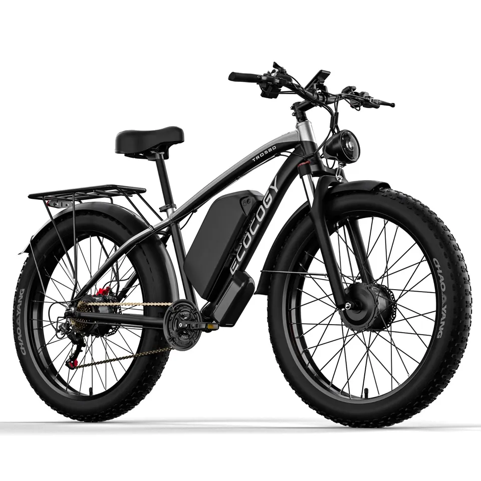 E-BYCCO G7 6000W bici elettrica 52V 32Ah nero/blu ricondizionata