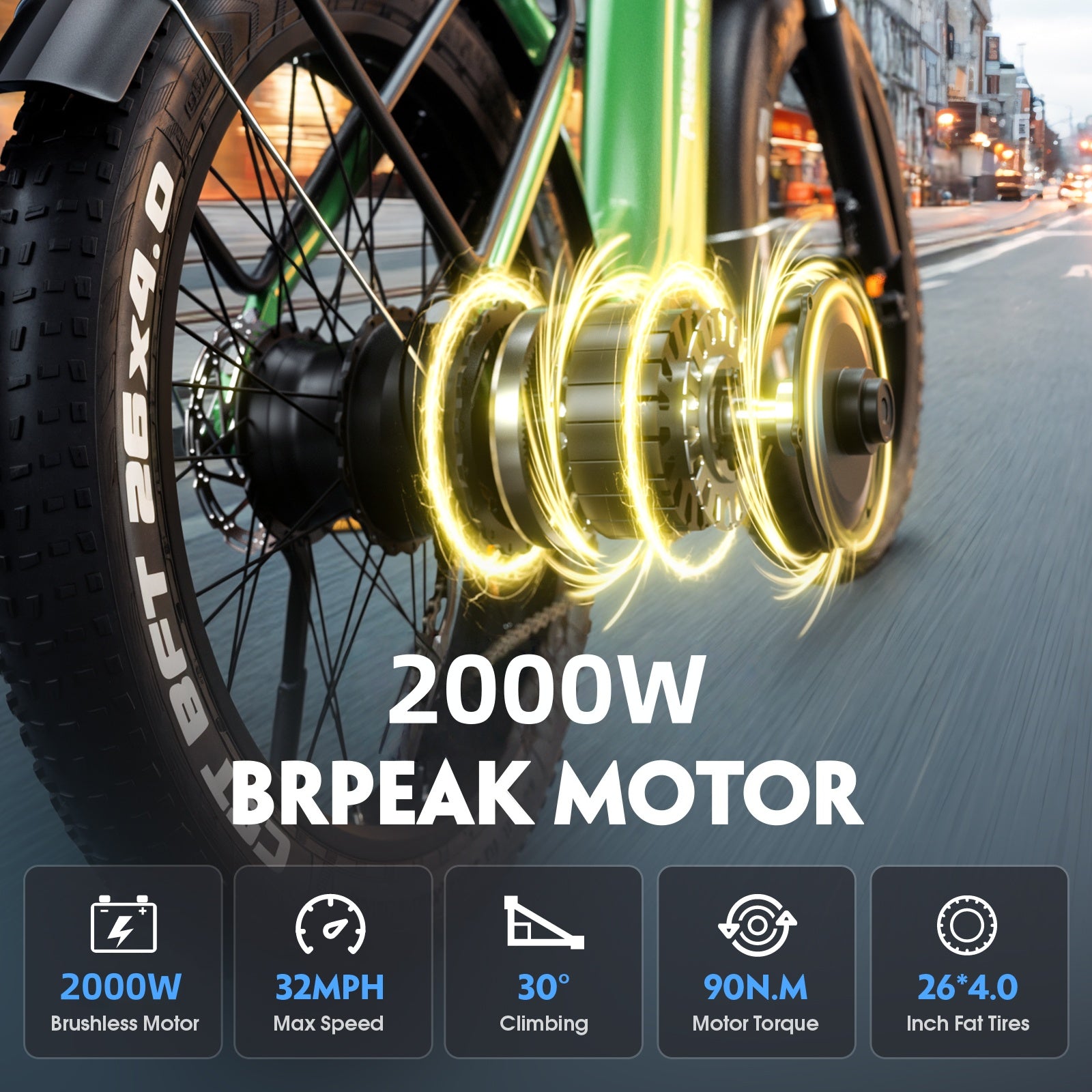 E-BYCCO C9 2000W bici elettrica 48V 20Ah telaio basso 26"