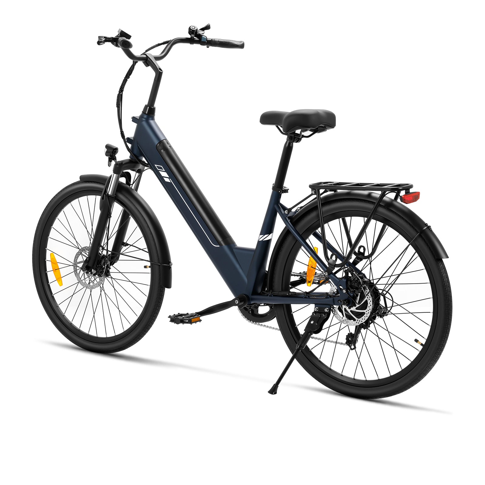 Touroll J2 ST bici elettrica città blu telaio basso