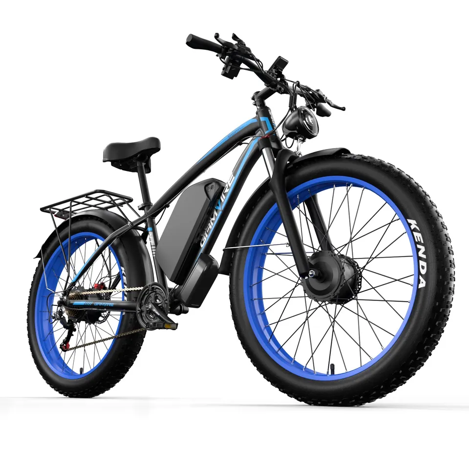 E-Bycco V7 bici elettrica 26 pollici 3000W nero bianco