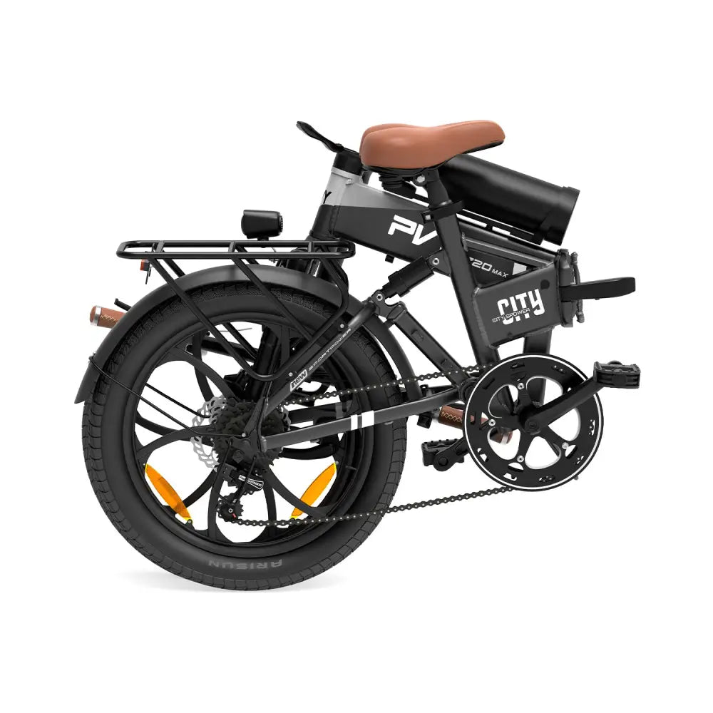 PVY Z20 Max bici elettrica pieghevole grigio scuro 200 km