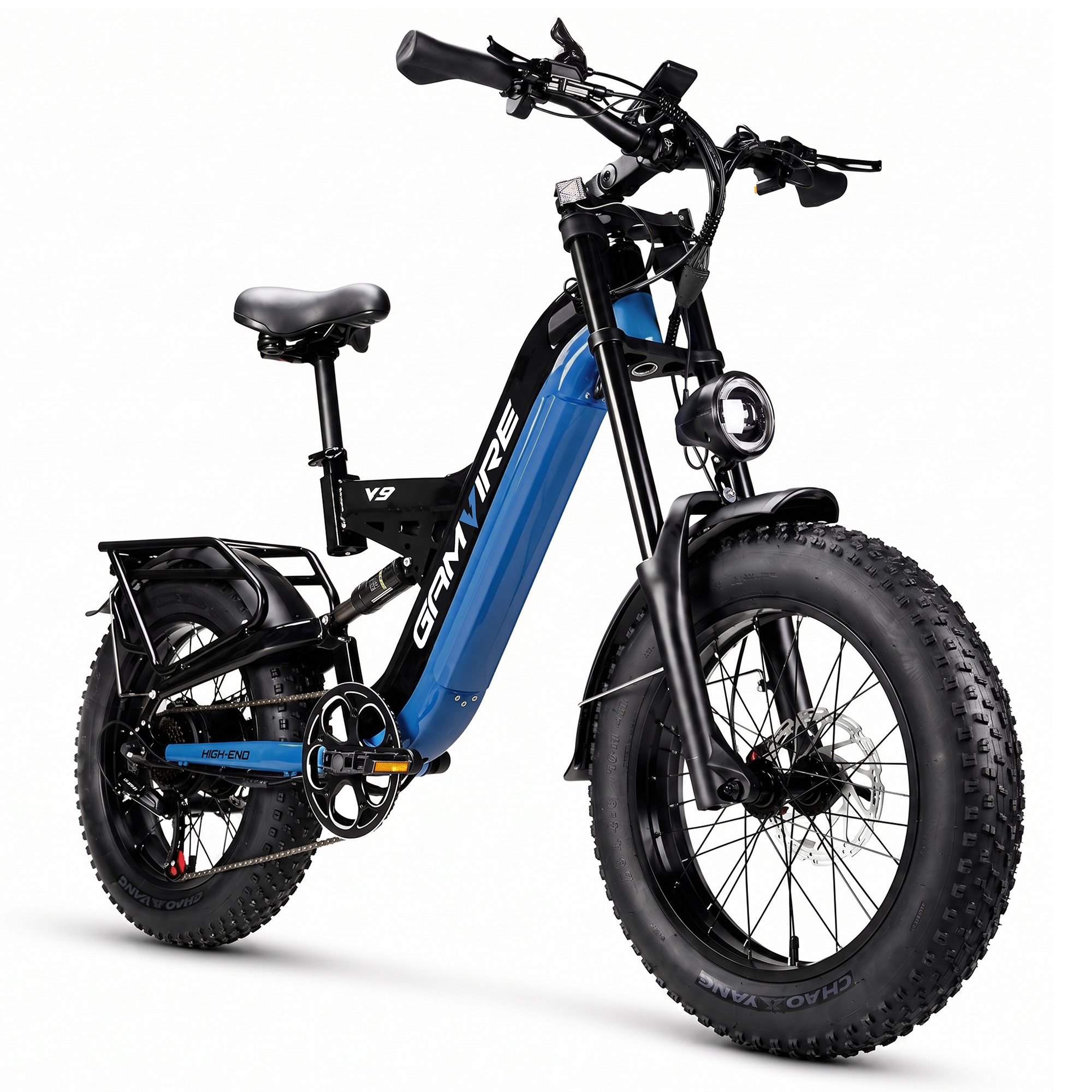 E-Bycco V9 Peak bici elettrica 20 1000W 48V 19,2Ah nero-bianco