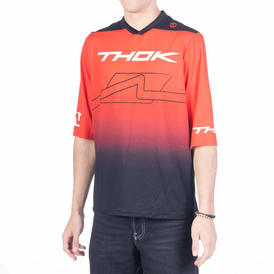 THOK D-Perf SS Red jersey maniche corte rossa