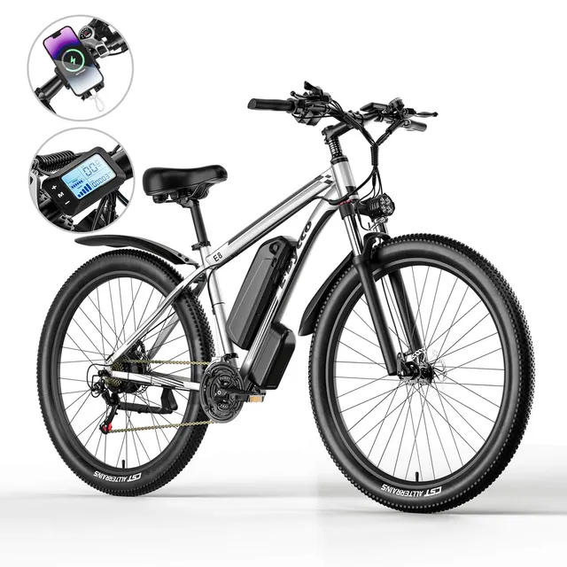 E-BYCCO E8 1000W bici elettrica 48V 17,5Ah nero/blu ricondizionata