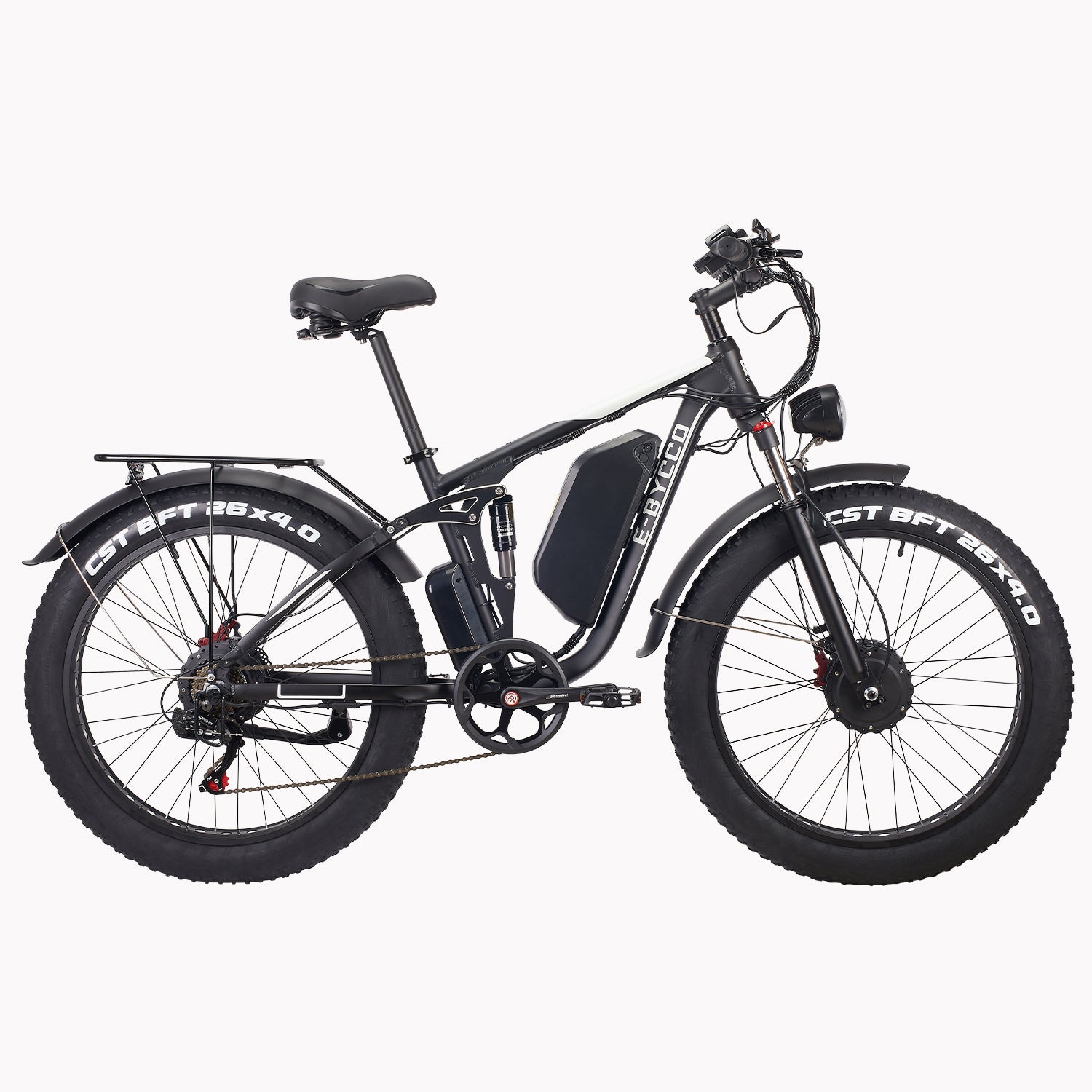 E-BYCCO EB7Pro bici elettrica 26" 52V 3000W nero bianco