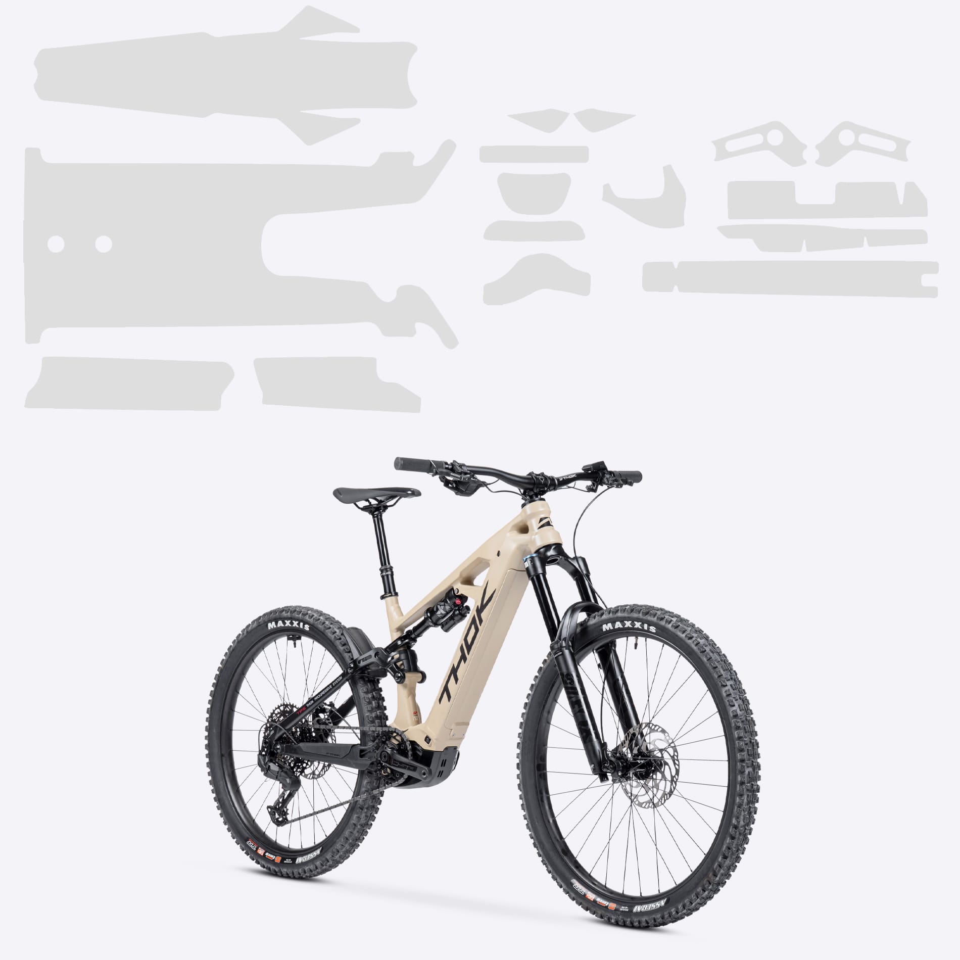 THOK TK02 pellicole protettive trasparenti lucide kit