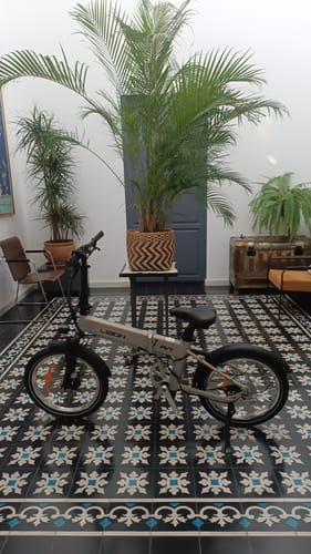 PVY Libon bici elettrica pieghevole doppia batteria grigio scuro