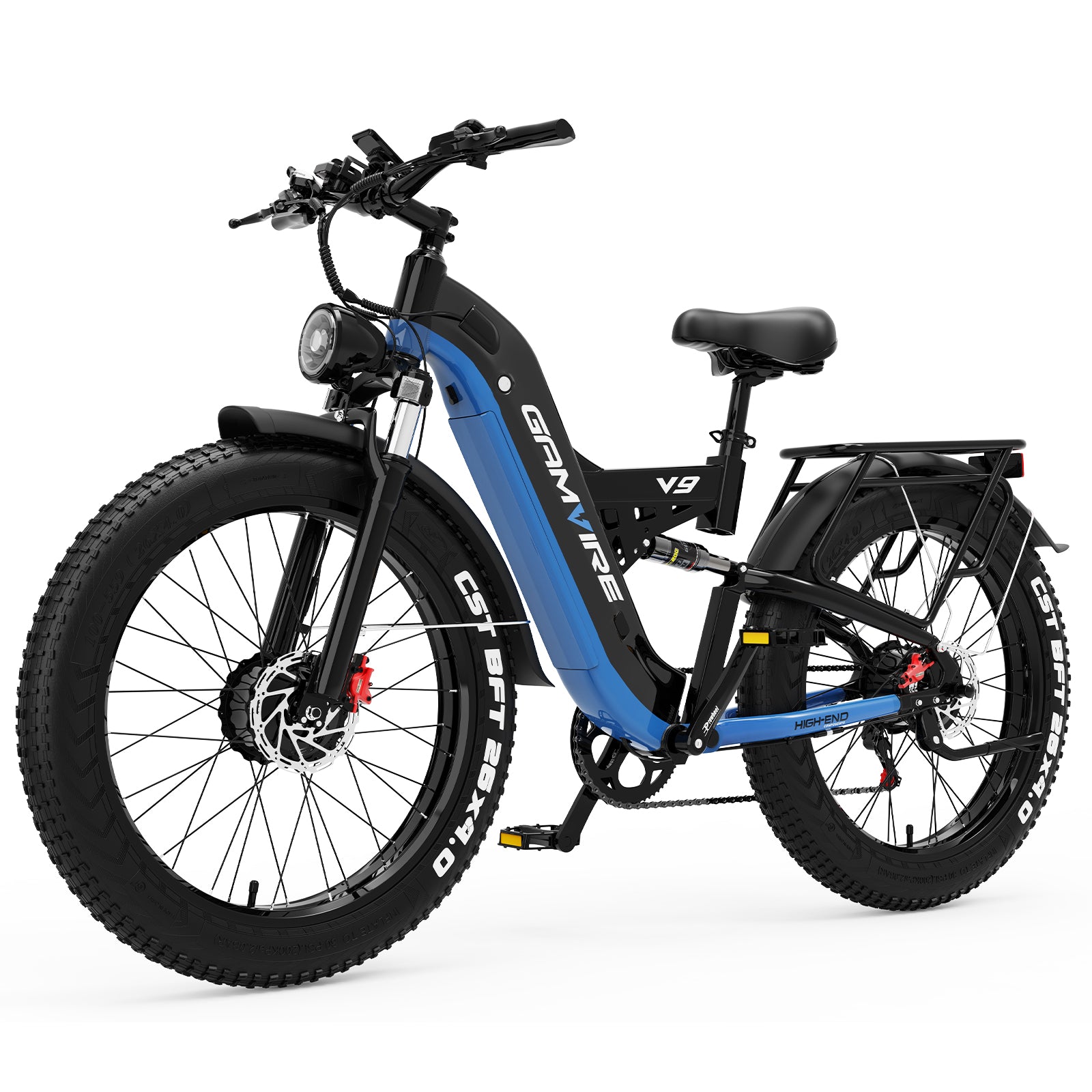 E-BYCCO V9 bici elettrica 26" nero/bianco 52V 30Ah