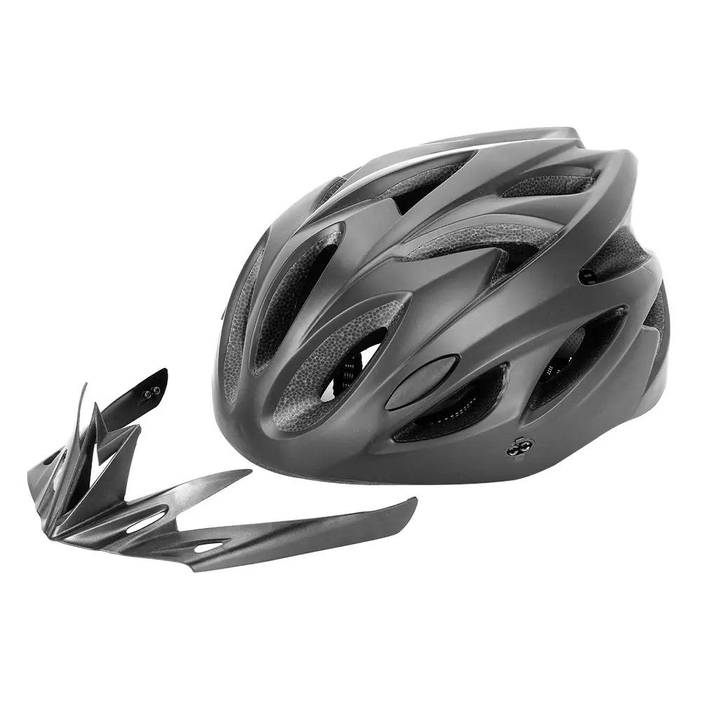 Touroll Casco bici nero 54-63 cm 18 prese