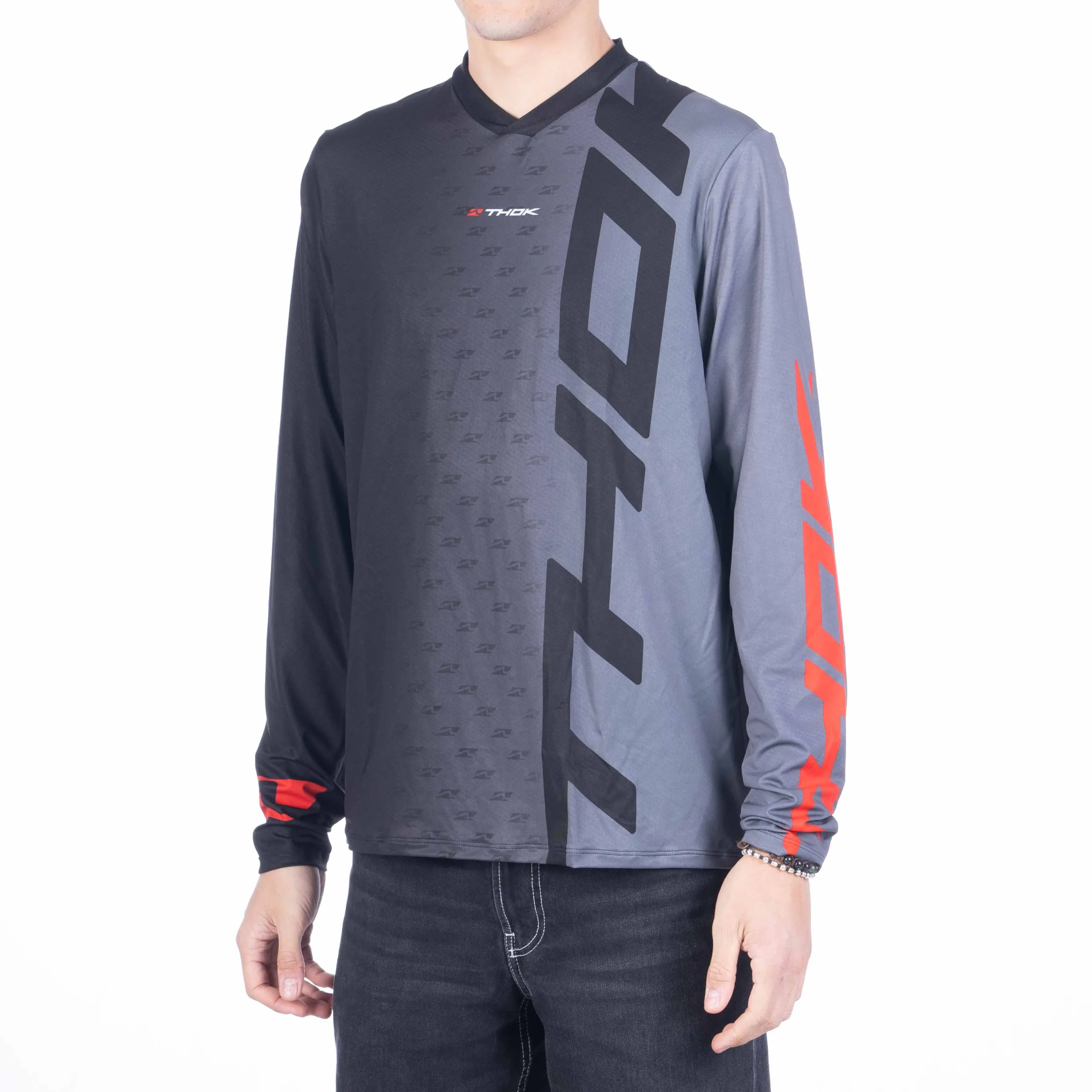 THOK D-Perf LS maglia manica lunga Grey traspirante