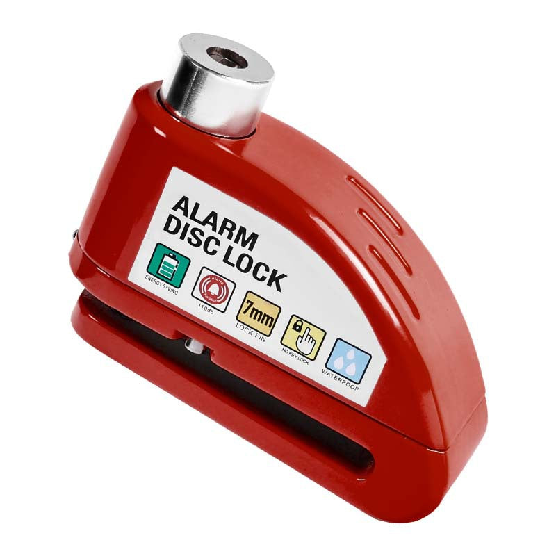 PVY Blocco Disco Lucchetto con Allarme 110 dB Rosso