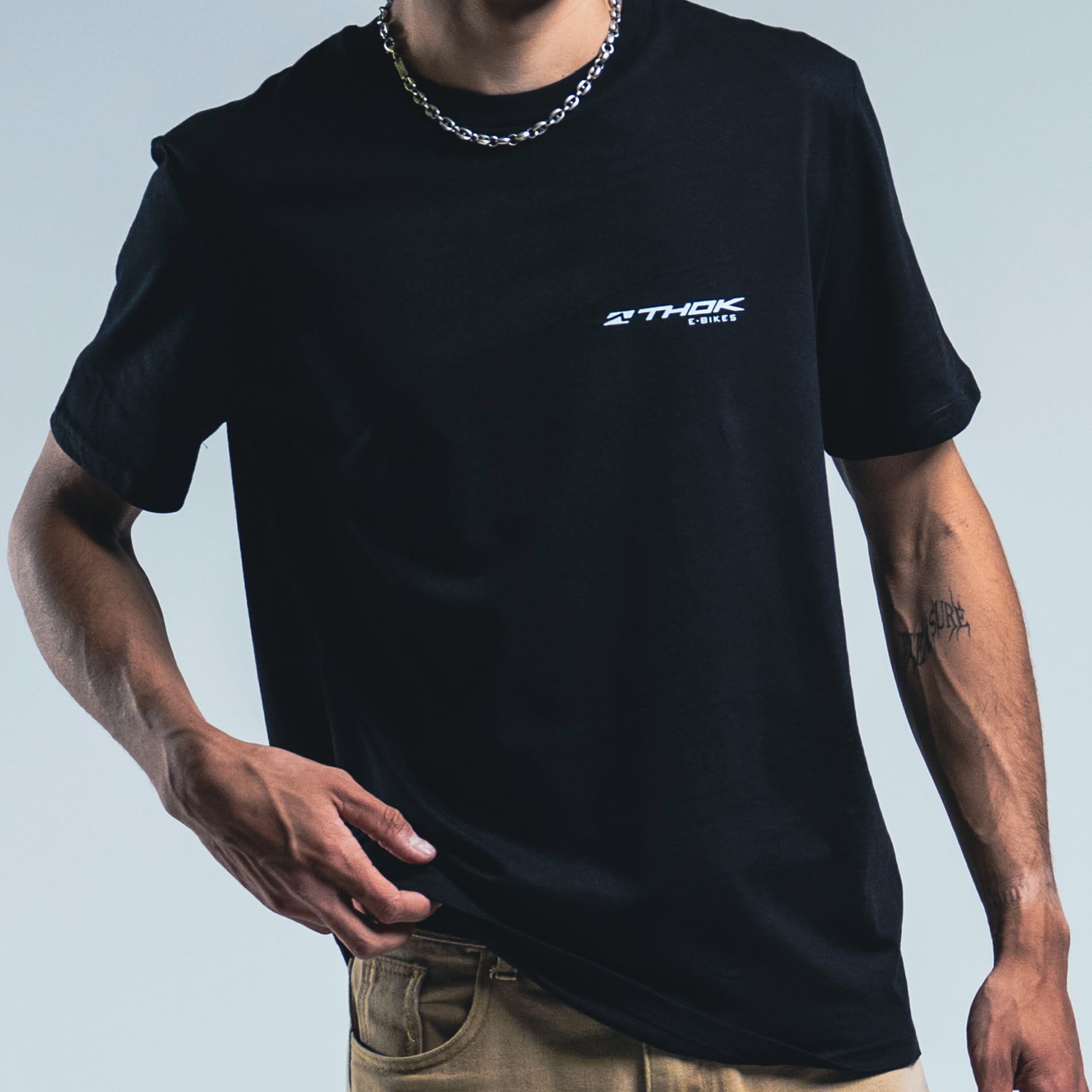 THOK T-Crew Black t-shirt nera cotone