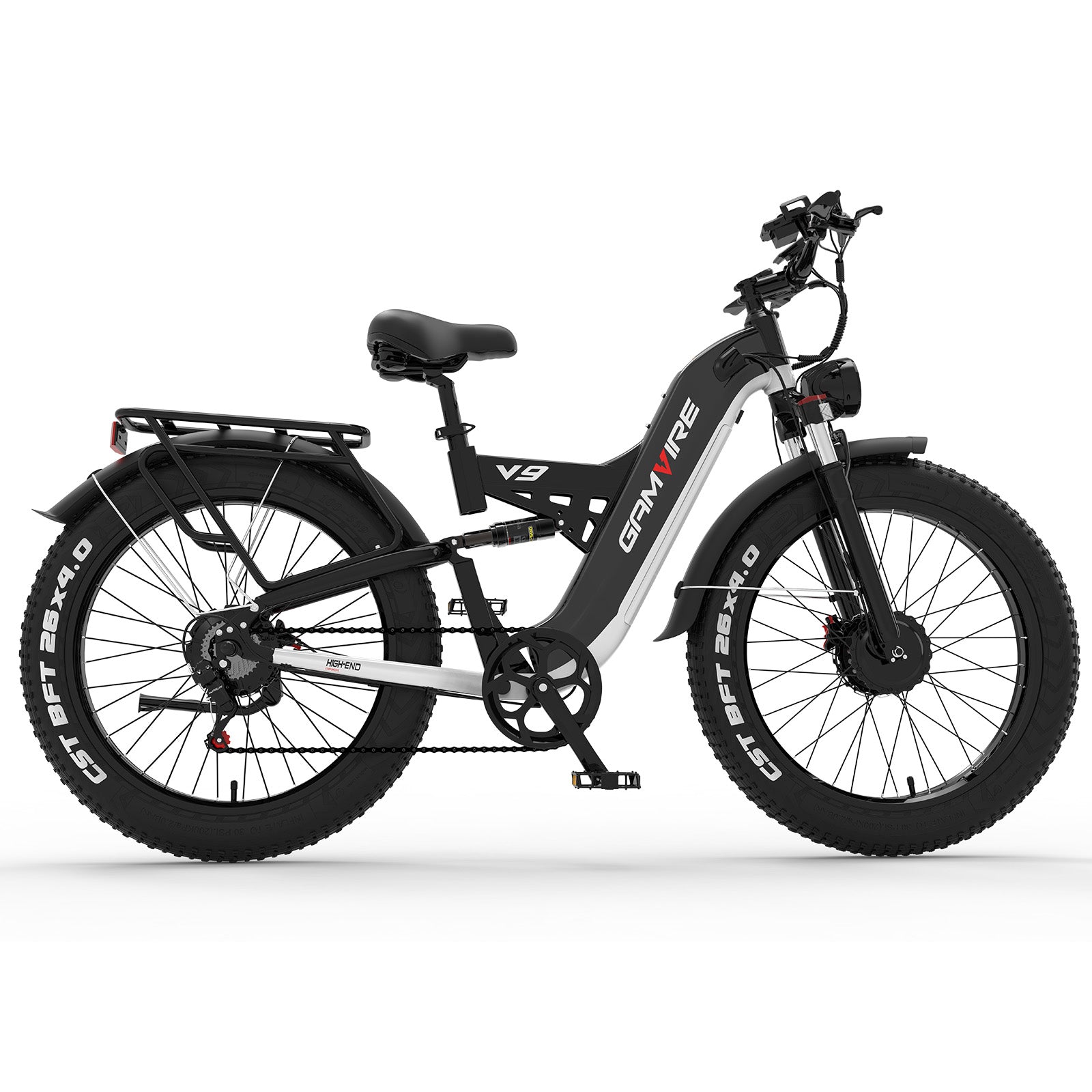 E-BYCCO V9 bici elettrica 26" nero/bianco 52V 30Ah