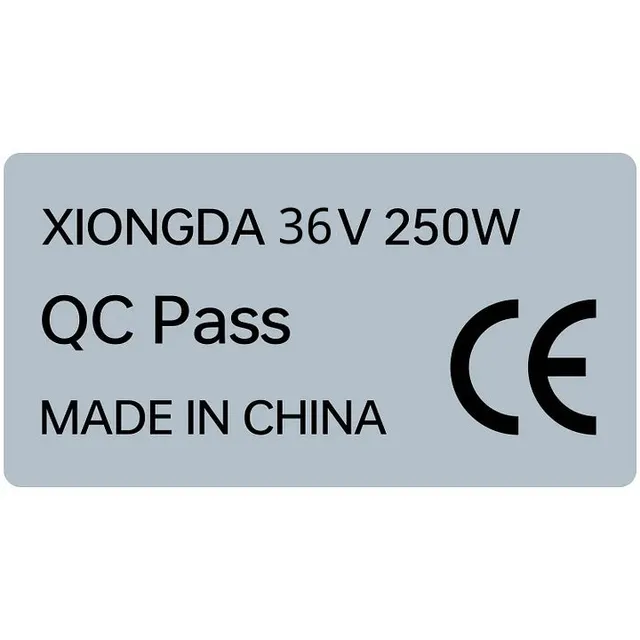 PVY etichetta CE motore 36V 250W impermeabile