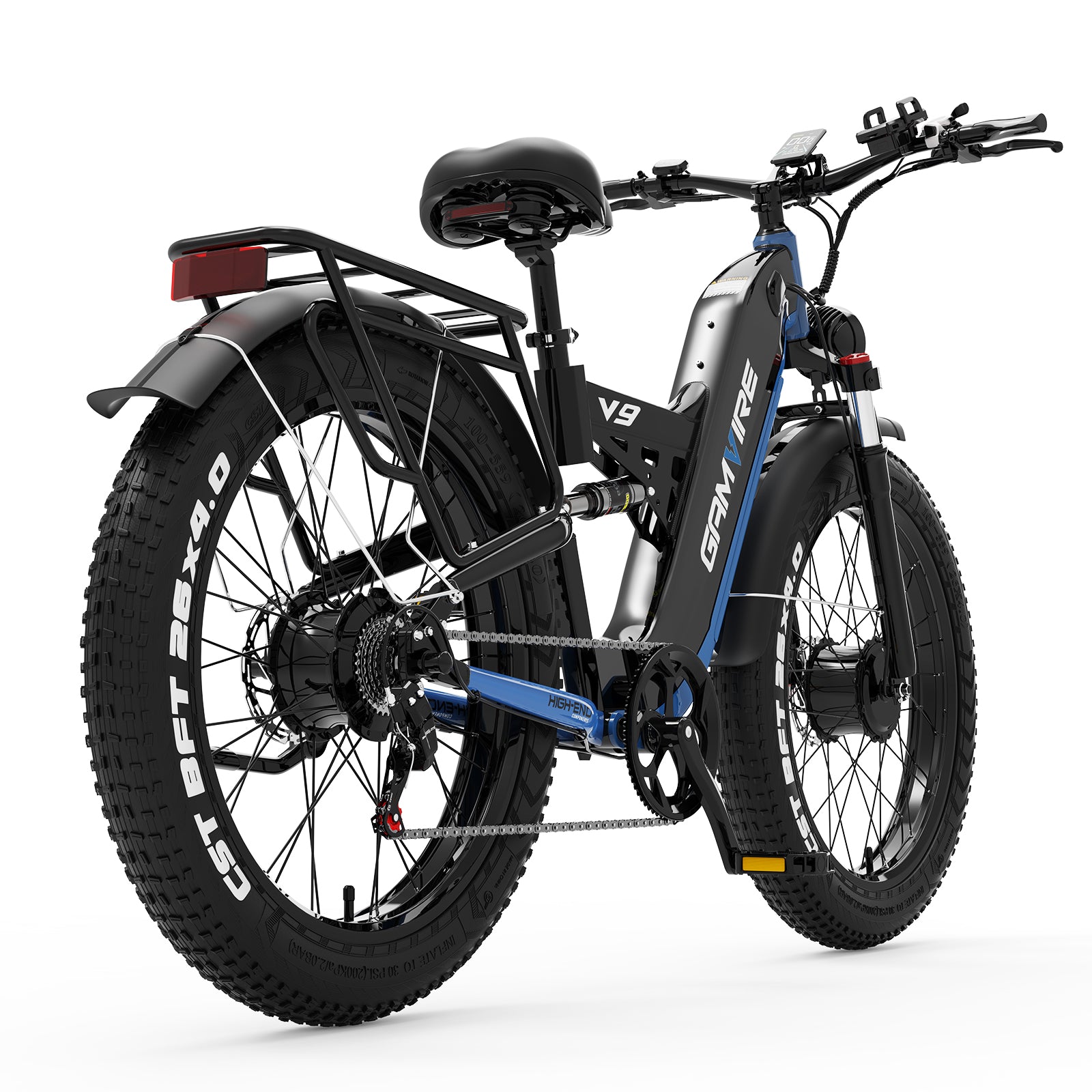 E-BYCCO V9 bici elettrica 26" nero/bianco 52V 30Ah