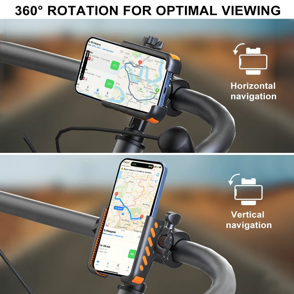 Touroll Supporto Telefono Bici 360° per Manubrio