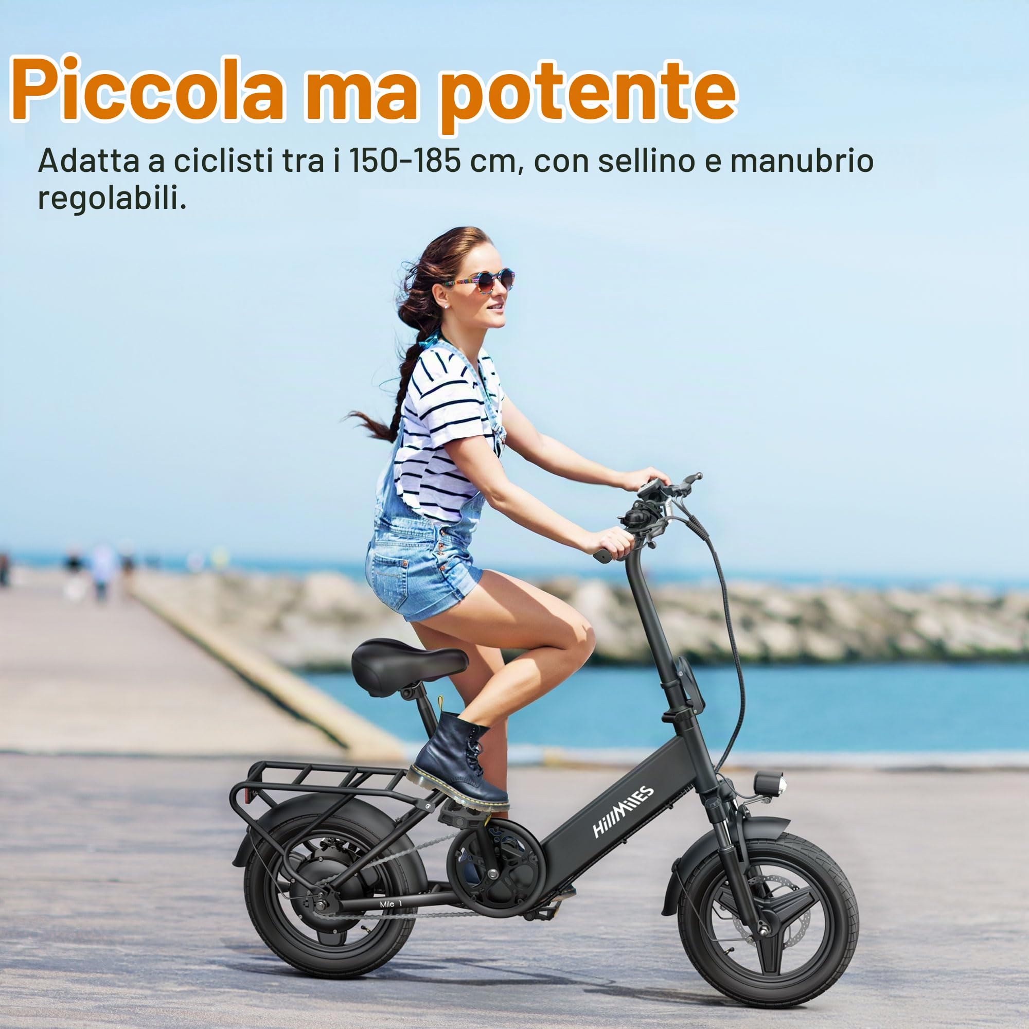 HillMiles Mile 1 bici elettrica 14" 65 km