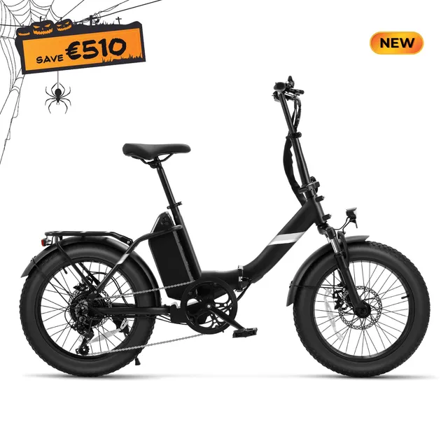 Touroll S3 bici elettrica pieghevole nera 468 Wh