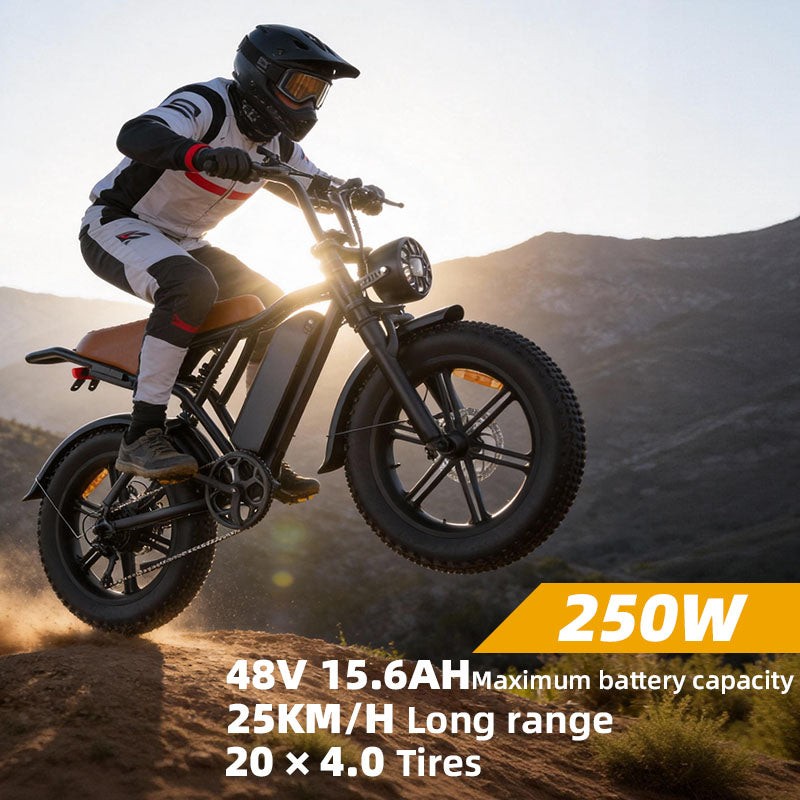 E-BYCCO G20 fat bike elettrica 20" 48V 800W neve
