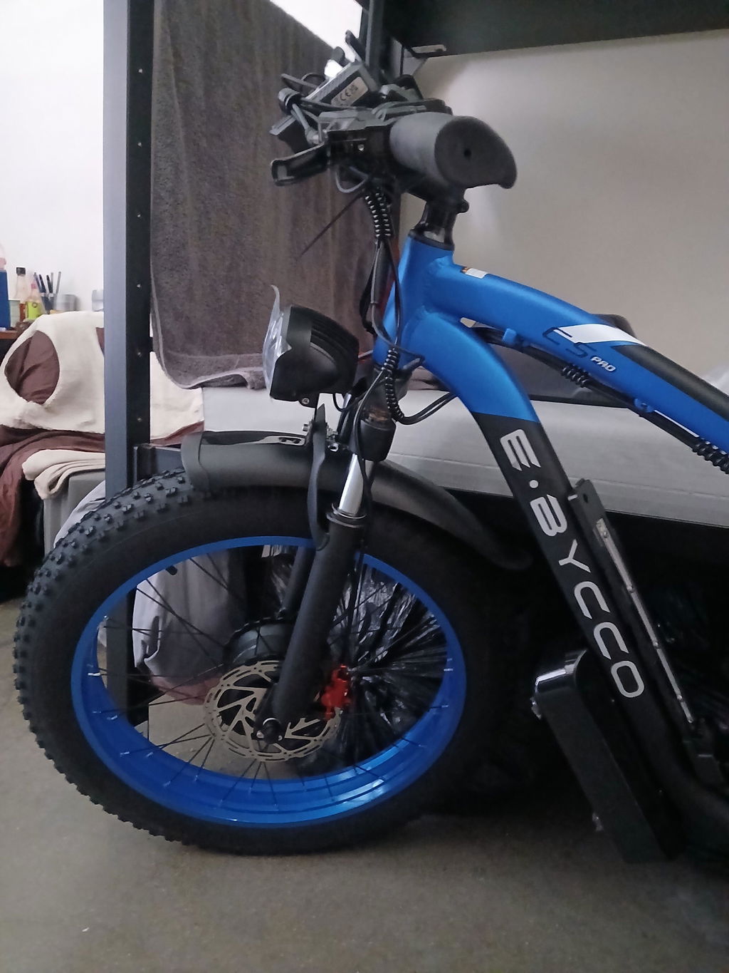 E-BYCCO C5PRO Bici Elettrica 24" 52V 32Ah 6000W Blu