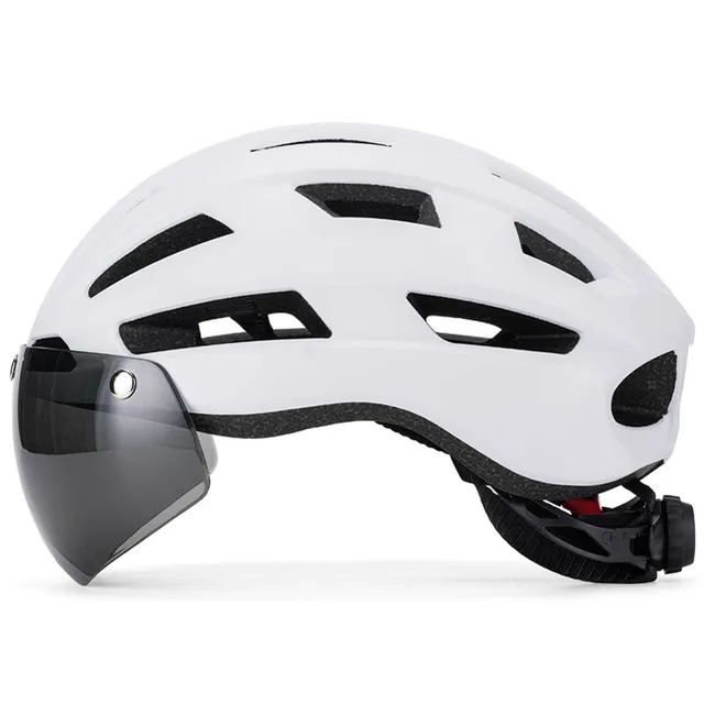 PVY YB-96 casco bici con visiera magnetica M