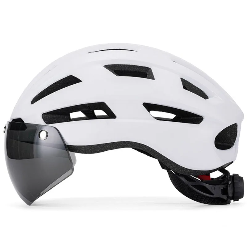 PVY YB-96 casco bici con visiera magnetica M