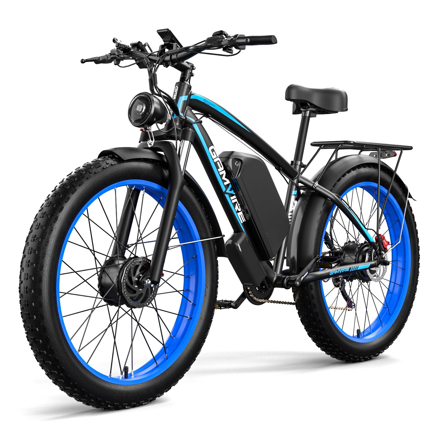 E-BYCCO V7PRO Bici Elettrica 24" 52V 32Ah 6000W Nero