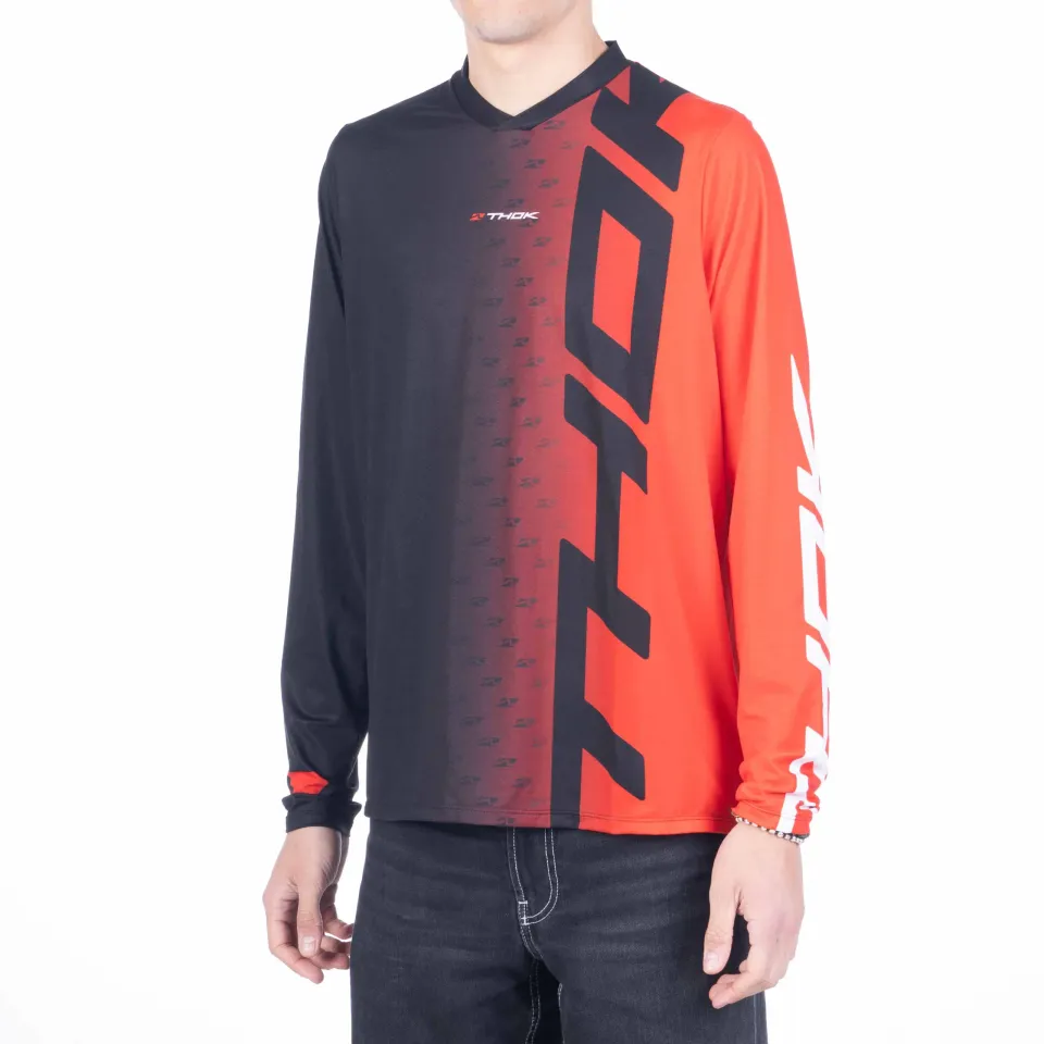 Thok D-Perf LS Red maglia manica lunga traspirante