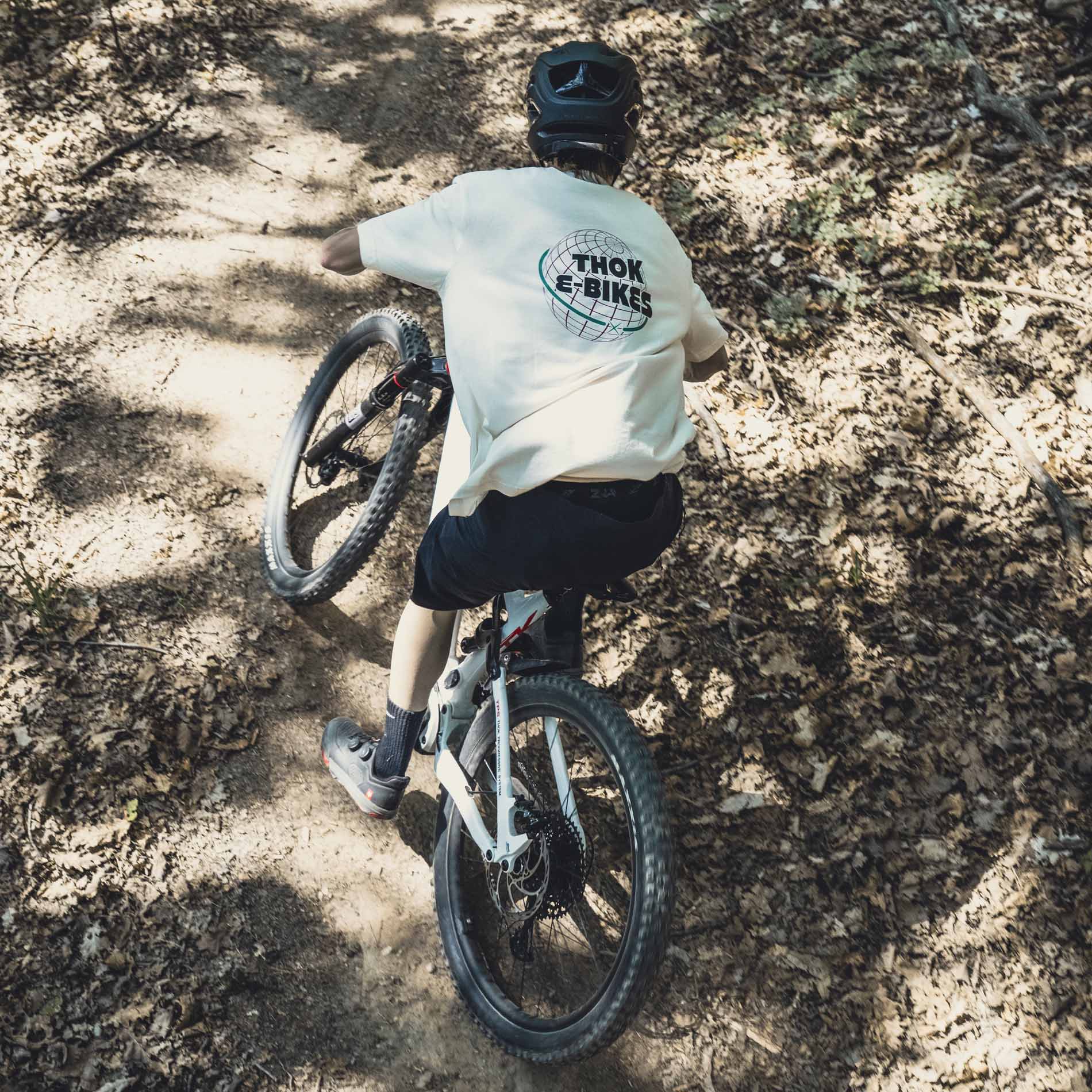 THOK 365 t-shirt manica corta off-white cotone