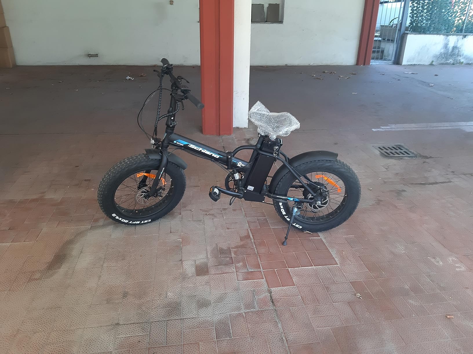 i-Bike Fat Kong bici elettrica pieghevole 20" nero 374Wh